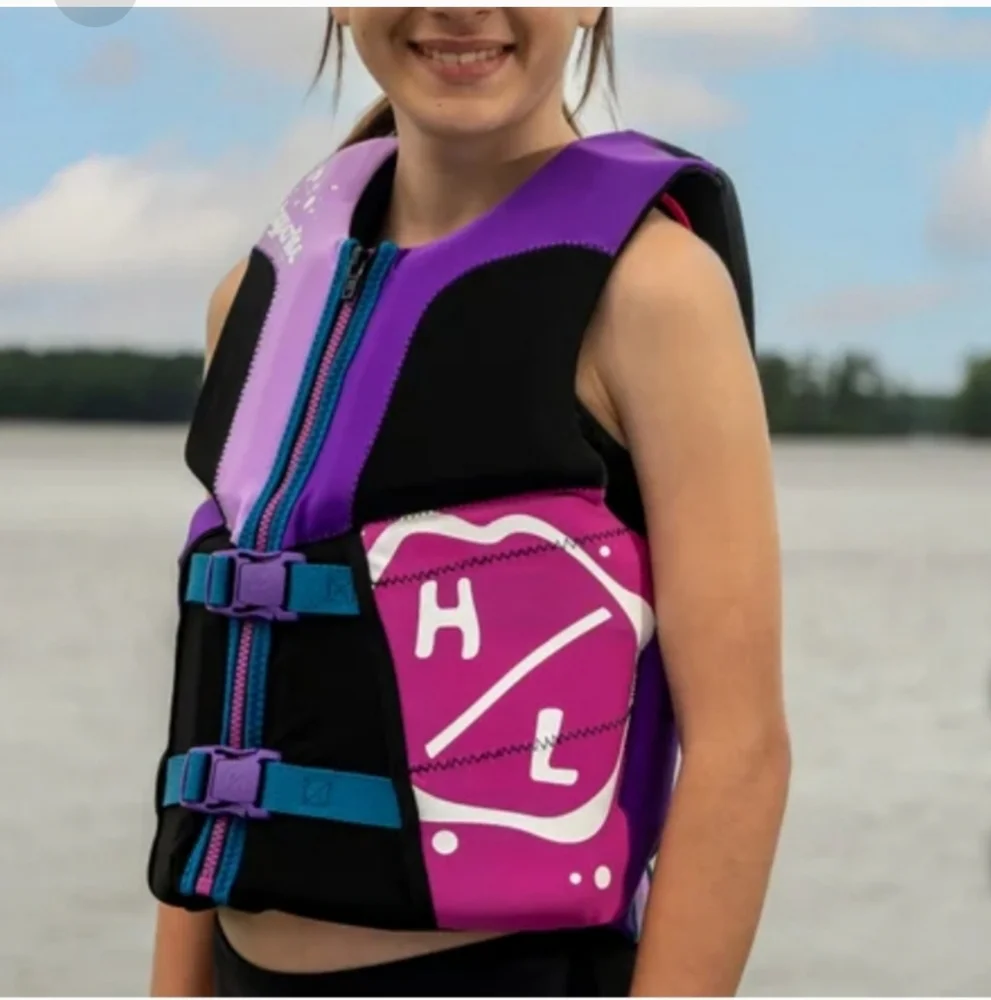Two Hyperlite youth Life Vests, Kids, Large 55lbs to 88 lbs, new